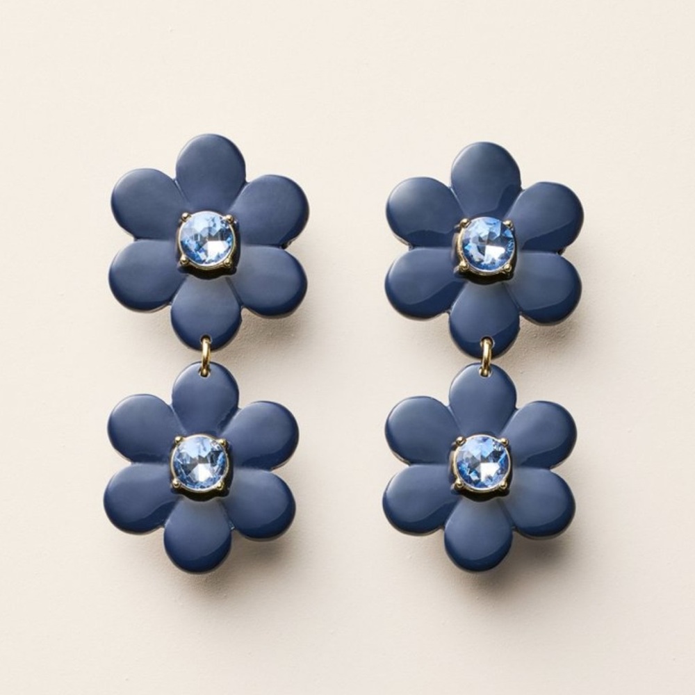 Kate Spade x Target NWT Floral Linear Earrings - Limited Edition